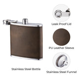 xTool Laserable PU Stainless Steel Hip Flask (6oz), view 4