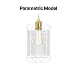 xTool Lattice Lantern Pendant Light DIY Kit, view 3