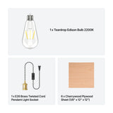 xTool Lattice Lantern Pendant Light DIY Kit, view 6