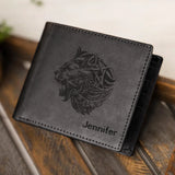 xTool Leather RFID Blocking Bifold Wallet, view 2