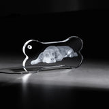 xTool Selected Bone-Shaped K5 Crystal Ornament (2pcs), view 2