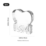 xTool Selected Ice Edge Heart-Shaped LOVE K9 Crystal, view 3