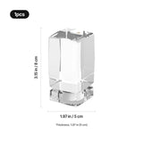 xTool Selected Beveled Edge Rectangular K9 Crystal with Lamp Base, view 3