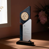 xTool Colored Glass and Aluminum Alloy Trophy with Base (1pcs), view 2