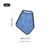 xTool Geometric Blue Colored Glass Medal, view 3