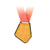 xTool Geometric Blue Colored Glass Medal, view 6