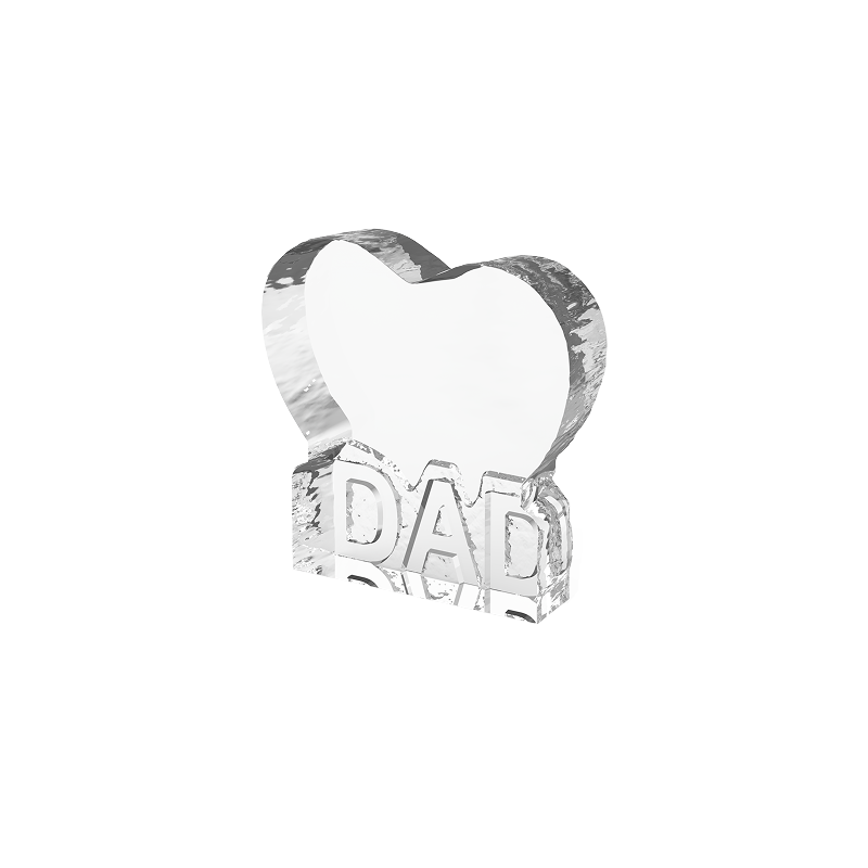 xTool Ice Edge Heart-Shaped DAD K9 Crystal