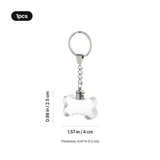 xTool Multicolored LED Bone-Shaped K5 Crystal Keychain (5pcs), view 3
