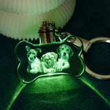 xTool Multicolored LED Bone-Shaped K5 Crystal Keychain (5pcs), view 4