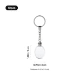 xTool Multicolored LED Oval K5 Crystal Keychain (10pcs), view 3