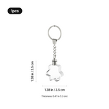 xTool Multicolored LED Paw-Shaped K5 Crystal Keychain (5pcs), view 3