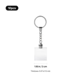 xTool Multicolored LED Square K5 Crystal Keychain (10pcs), view 2