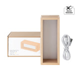 xTool Rectangular Beech Wood 5-Slot LED Shadow Box, view 2