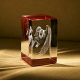 xTool Rectangular K9 Crystal with Colored Base, view 2
