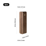 xTool Rounded Rectangular Walnut Wood LED Light Base with Open Slot, view 3