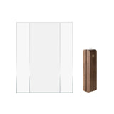 xTool Rounded Rectangular Walnut Wood LED Light Base with Open Slot, view 4