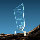 xTool Selected Slanted-Edge K9 Crystal Trophy with Engraved Decoration, view 2