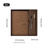 xTool Soft-touch Brown A5 PU Notebook and Ballpoint Pen Set, view 2