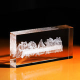 xTool Thin Rounded Rectangular K9 Crystal, view 2