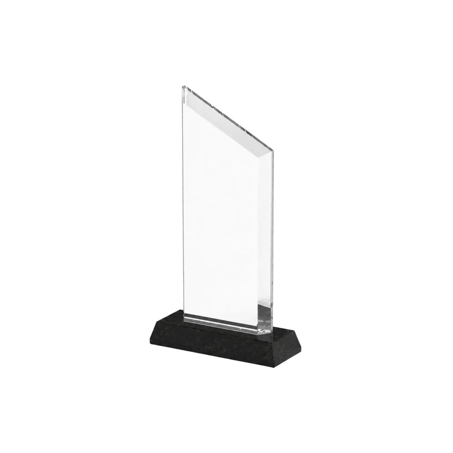 xTool Selected Trapezoidal K5 Crystal Trophy with Marble Base