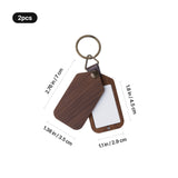 xTool Wooden Keychain with Sublimation Aluminum Sheet (2pcs), view 3