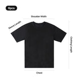 xTool Selected 180g 100% Black Cotton T-Shirt (6pcs), view 5
