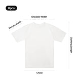 xTool Selected 180g 100% White Cotton T-Shirt (6pcs), view 5