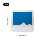 xTool Selected Blue and Silver Wavy Metal Award Plaque, view 3