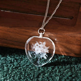 xTool Selected Heart-Shaped K5 Crystal Necklace (2pcs), view 2