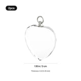 xTool Selected Heart-Shaped K5 Crystal Necklace (2pcs), view 3
