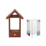 xTool Selected House-Shaped Sapele Wood LED Light Base for K9 Rectangle Crystal, view 3