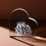 xTool Selected Sideways Heart K9 Crystal, view 2