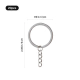 xTool Selected Silver Key Ring with Chain (20pcs), view 3