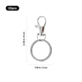xTool Selected Silver Lobster Clasp with Key Ring (20pcs), view 3