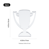 xTool Selected Trophy-Shaped Acrylic Award (2pcs), view 3
