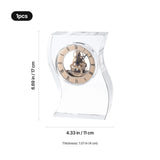 xTool Selected Wavy-Shaped K9 Crystal with Clock, view 3