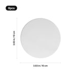 xTool Selected White Round Sublimation Ceramic Coasters (8pcs), view 3