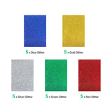 xTool Multicolored Glitter Cardstock (25pcs), view 4