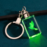 xTool Multicolored LED Lights K5 Crystal Rectangular Keychain (10pcs), view 2