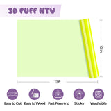 xTool Neon Yellow 3D Puff Heat Transfer Vinyl Roll, view 3