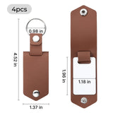 xTool PU Keychain Holder with Sublimation Aluminum Sheet (4pcs), view 3