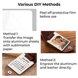 xTool PU Keychain Holder with Sublimation Aluminum Sheet (4pcs), view 4