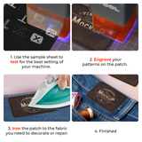 xTool Rectangular Laserable PU Iron-on Patch (10pcs), view 5