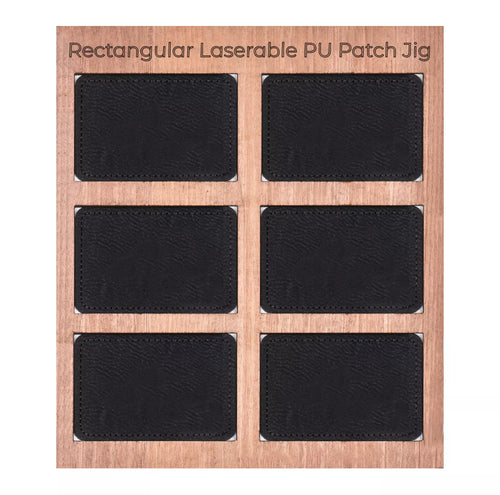 xTool Rectangular Laserable PU Patch JIG File