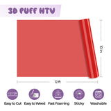 xTool Red 3D Puff Heat Transfer Vinyl Roll, view 4
