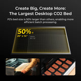 [Refurbished] xTool P2/P2S 55W Desktop CO2 Laser Cutter, view 3