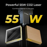 [Refurbished] xTool P2/P2S 55W Desktop CO2 Laser Cutter, view 4