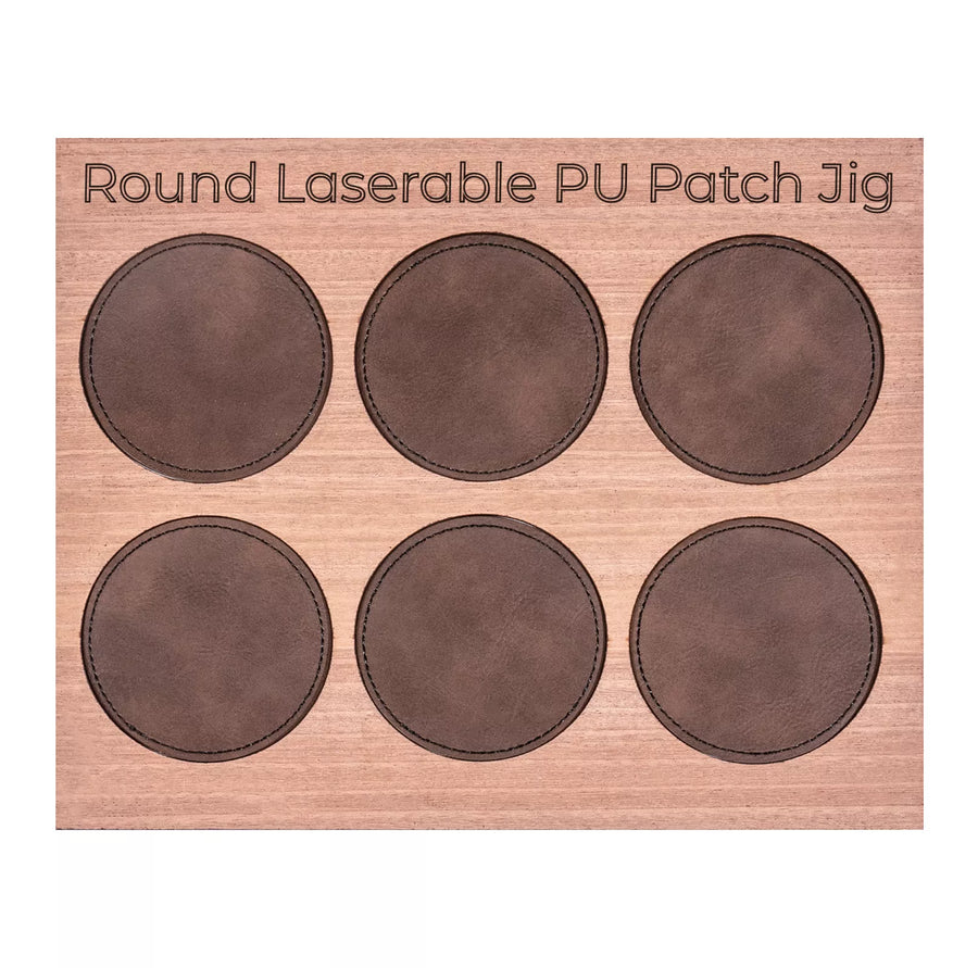 xTool Round Laserable PU Patch JIG File
