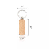 xTool Rounded Rectangle Strip Wooden Keychain JIG File, view 3
