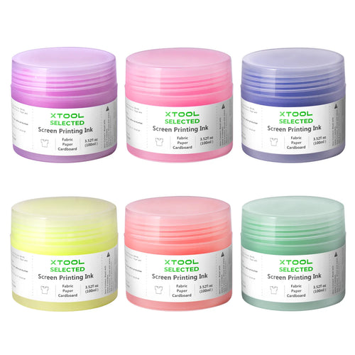 xTool Fluorescent Color Screen Printing Ink Set (6 Colors)
